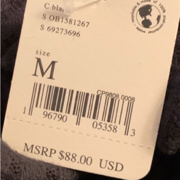 We the free Black Women's Poncho long sleeve Sweater - Picture 9 of 9